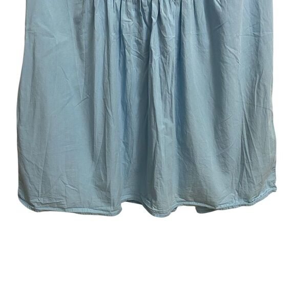 Free People Dreamers Babydoll-Inspired Mini Dress Women's Size S Icy Blue Boho - Picture 9 of 16